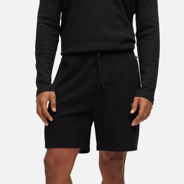 BOSS Bodywear Waffle Cotton-Blend Pyjama Shorts - M