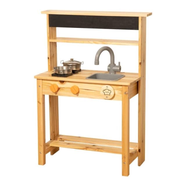 Tooky Toy Wooden Mud Kitchen with Chalkboard Multi unisex One Size