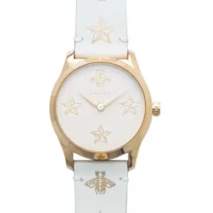 G-Timeless Quartz White Dial Ladies Watch