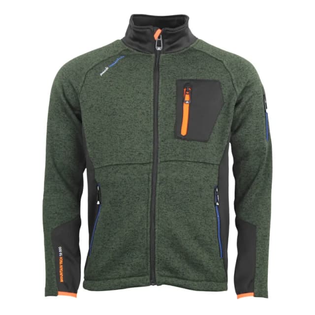 Two-tone fleece jacket Peak Mountain Club Vert Male 2XL
