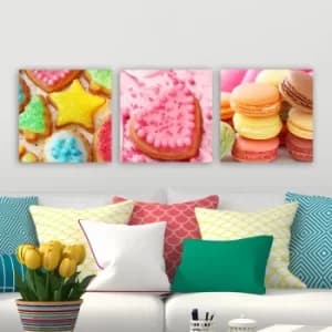 DRPRC19 Multicolor Decorative Canvas Painting (3 Pieces)