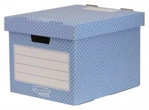 Fellowes Bankers Box Style 4 Pack Home Storage Box Green.