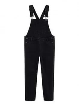 Mango Girls Denim Dungarees - Charcoal