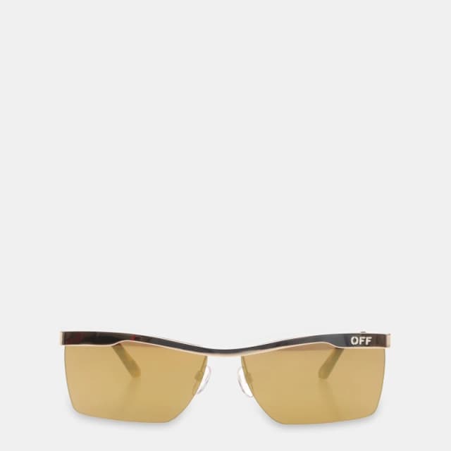 Off White Rimini Sun Square Sunglasses Gold Mirror unisex One Size