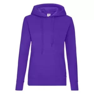 Fruit Of The Loom Mens Hooded Sweatshirt / Hoodie (2XL) (Purple)
