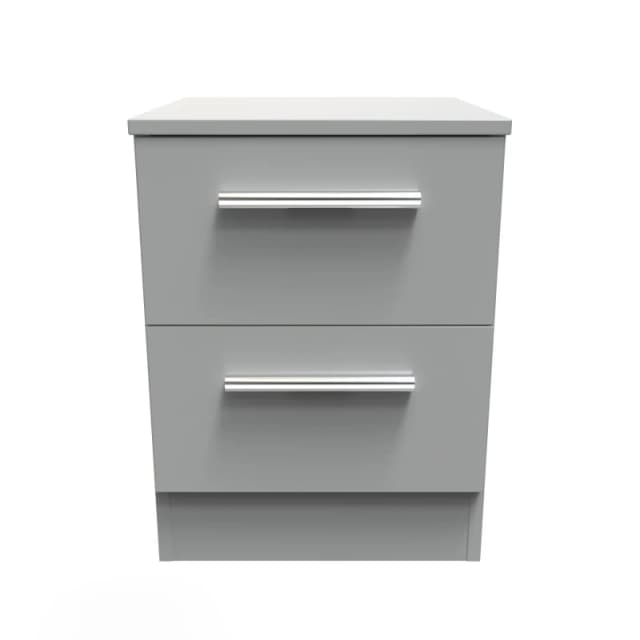Swift Morgan Ready Assembled Kids 2 Drawer Bedside Table Grey WPZIK Unisex