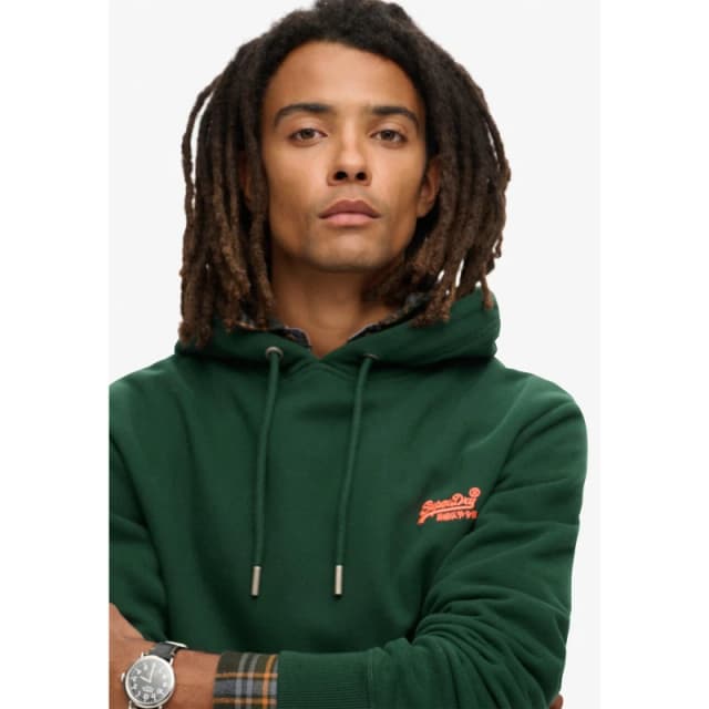 Superdry Essentials Logo Hoodie - Green Green S
