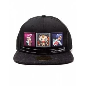 Pokemon Team Rocket Snapback Baseball Cap - Dark Grey/Black