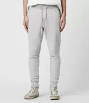AllSaints Mens Cotton Slim Fit Raven Cuffed Sweatpants, Grey, Size: XL