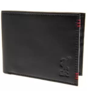 Liverpool FC Unisex Adults Leather Stitched Wallet (One Size) (Black)
