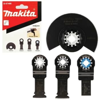 Starlock Multi Tool 4 Piece Plunge Cut Segment Set - DTM50 DTM51 DTM52 - Makita