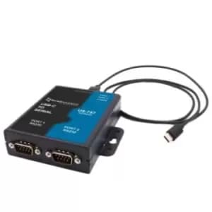 Brainboxes 2 port USB to RS232, USB 2.0 USB Serial Cable Adapter