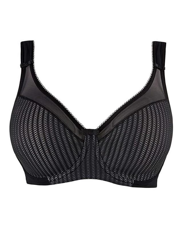 Berlei Berlei Beauty Stripe Minimiser Blk/Gry Black/Grey - Berlei - Size: 36C Black/Grey Female 36C YC39301