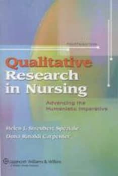 Qualitative Research in Nursing by Helen J. Streubert Speziale Paperback