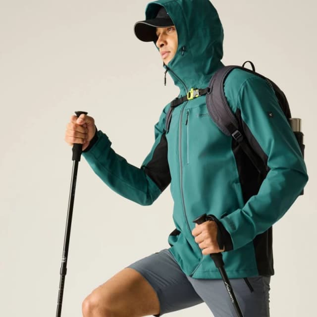 Regatta Mens Birchdale Waterproof Shell Jacket in Teal Size: Small Teal Male S
