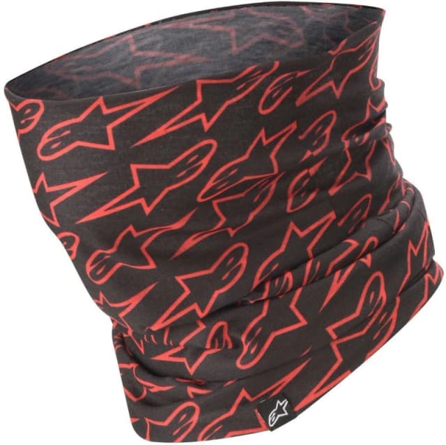 Alpinestars Neck Tube Black Red Fluo Black Red Fluo