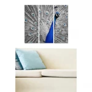 MDF1676635 Multicolor Decorative MDF Painting (3 Pieces)