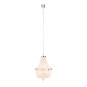 Lerici 6 Light Chrome Pendant 39Cm