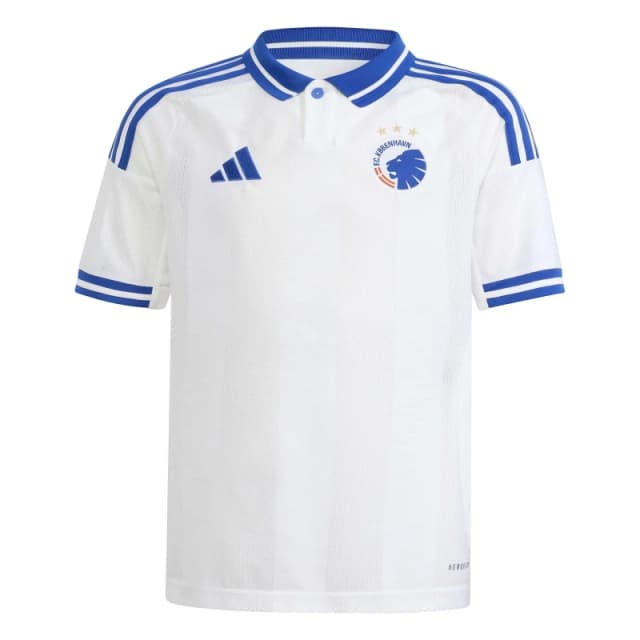 adidas Copenhagen Home Shirt 2025 2026 Juniors White/Blue male 7-8 Years