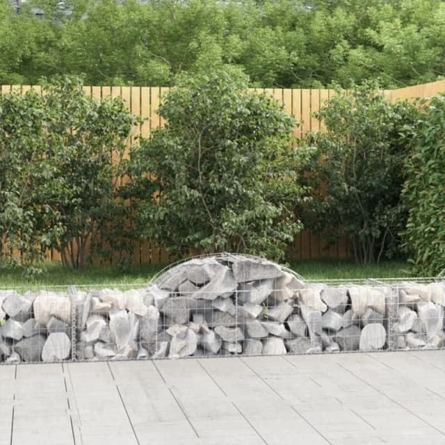VIDAXL Vidaxl - Arched Gabion Baskets 5 pcs 200x50x40/60cm Galvanised Iron 3146260