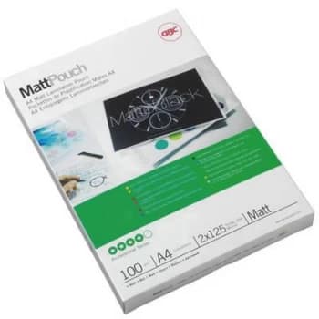 Original Acco GBC Laminating Pouch A4 Matt 125micron Pack of 100
