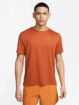 Nike Run Miler T-Shirt - Brown, Size XL, Men