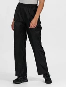 Regatta Regatta Pack It Walking Overtrousers, Black, Size S, Women