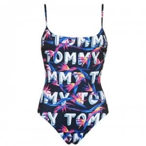 Tommy Bodywear Tropical Print Swimsuit - Tropic Prt Navy