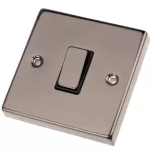 Click Scolmore Deco 10A 1 Gang 2 Way Rocker Switch - VPBN411BK