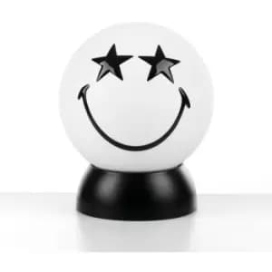 Onli Smiley Childrens Star Eyes Globe Table Lamp, White