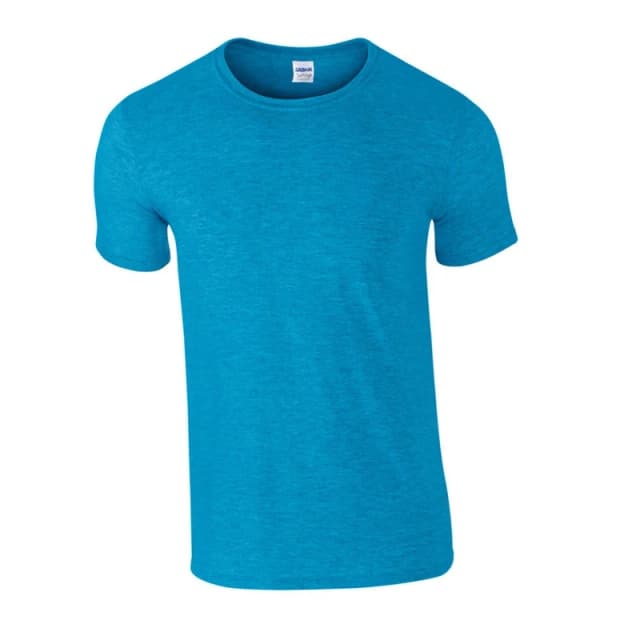 Gildan Mens Plain Grey T-Shirt in Baby Blue Size: Small Baby Blue Male S