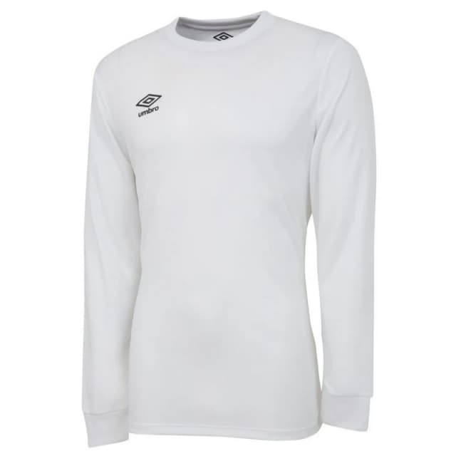 Umbro Umbro Men Club Long-Sleeved Jersey in White Size: Small White S Male 5063107688330
