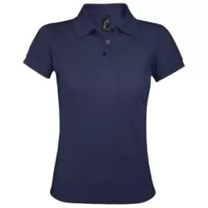 SOLs Womens/Ladies Prime Pique Polo Shirt (XL) (French Navy)