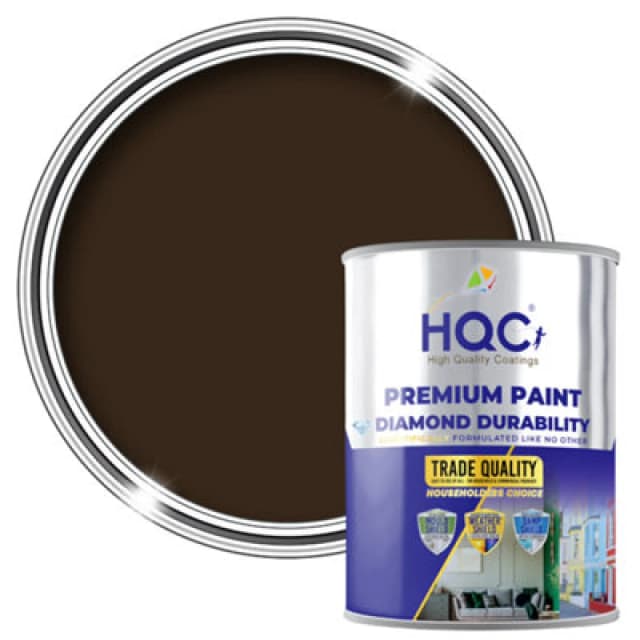 Hqc Blackboard & Chalkboard Paint - Easy Clean, Writable & Erasable Surface - Brown - 1L