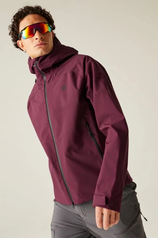 Dare 2b Dare 2b Men Roving Waterproof Breathable Mountain Shell in Purple Size: Medium Purple M Male 5063516173748