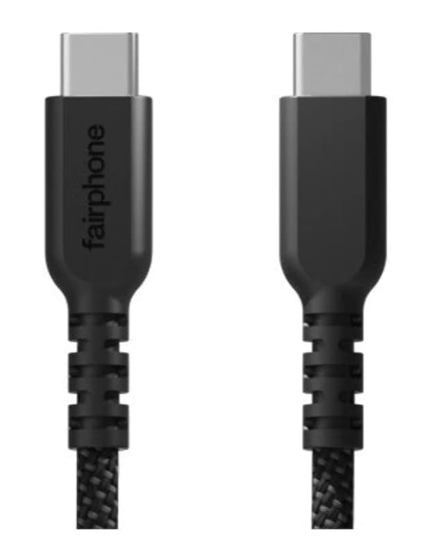 Fairphone Fairphone ACCABL-5CC-WW1 USB cable 1m USB C Black ACCABL-5CC-WW1
