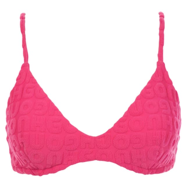 Hugo Towel Triangle Bikini Top Pink female XS