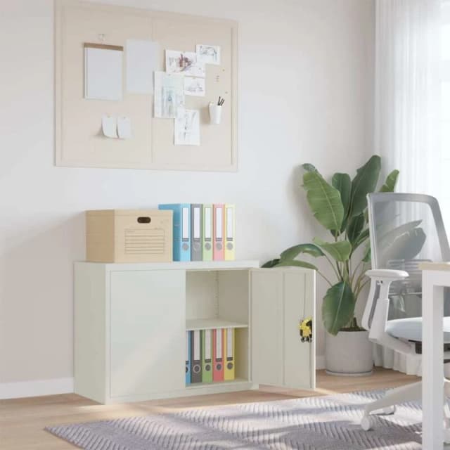 VIDAXL File Cabinet Light Grey 90x40x70cm Steel Vidaxl 8720845889432
