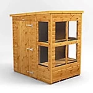 Power Garden Shed 46PPPS Golden Brown 4x6