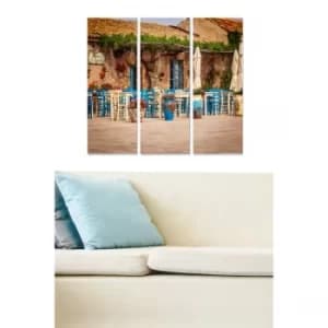 MDF3492711 Multicolor Decorative MDF Painting (3 Pieces)