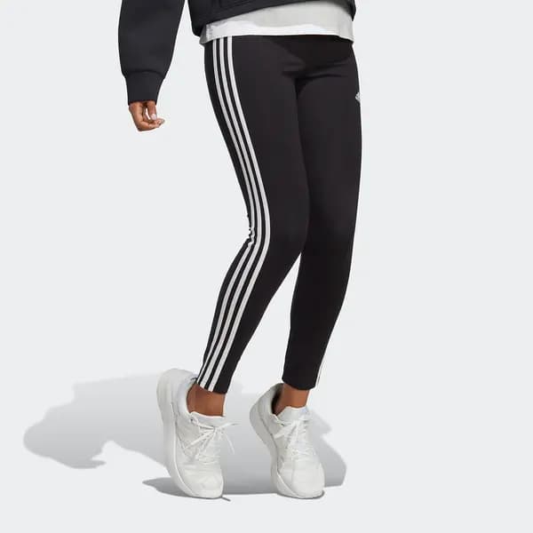 Essentials 3-Stripes Leggings in Cotton with High Waist