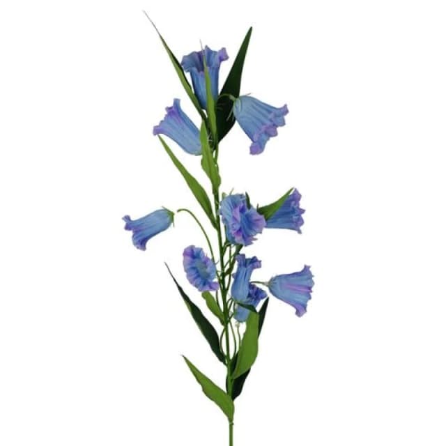 Leaf 100cm Trumpet Artificial Flower Stem Blue