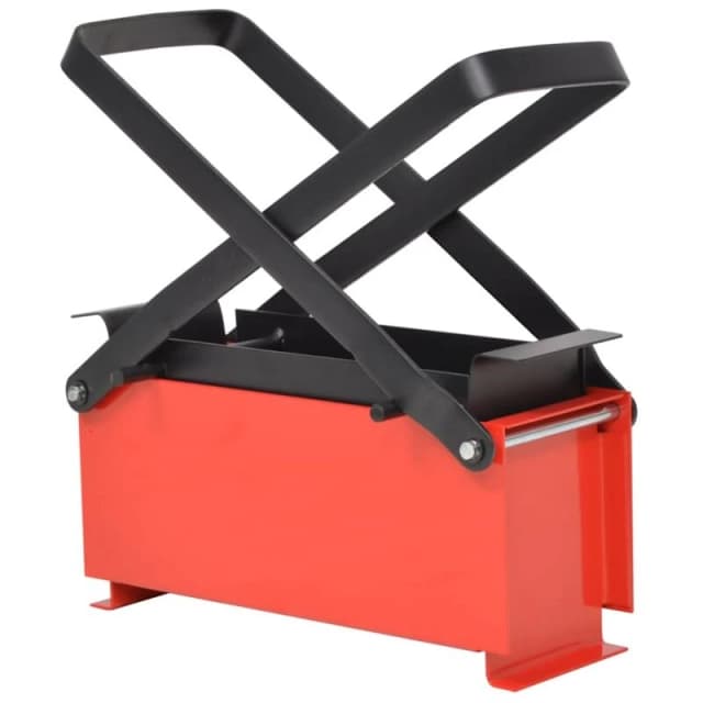 VIDAXL Vidaxl - Paper Log Briquette Maker Steel 34x14x14cm Black and Red 8718475600398