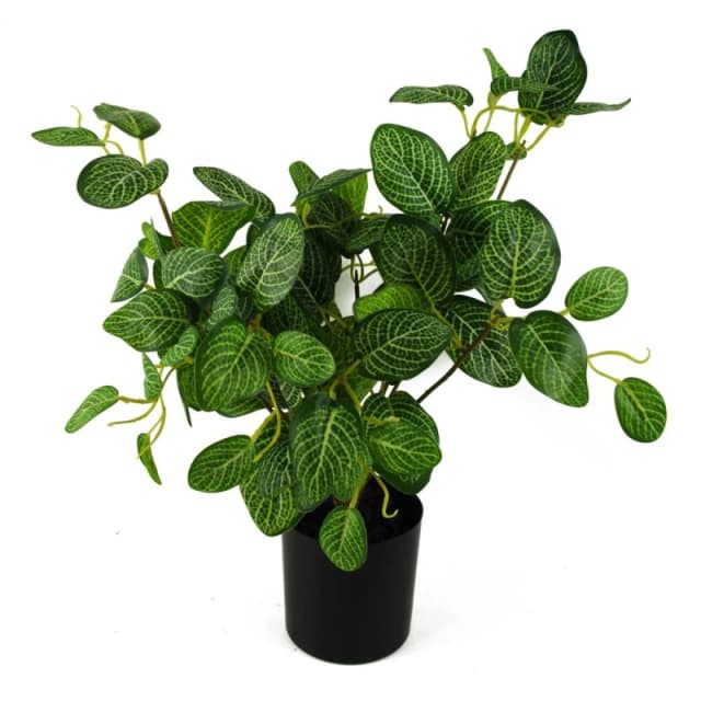 Leaf 40cm Artificial Variegated Green Pothos Plant