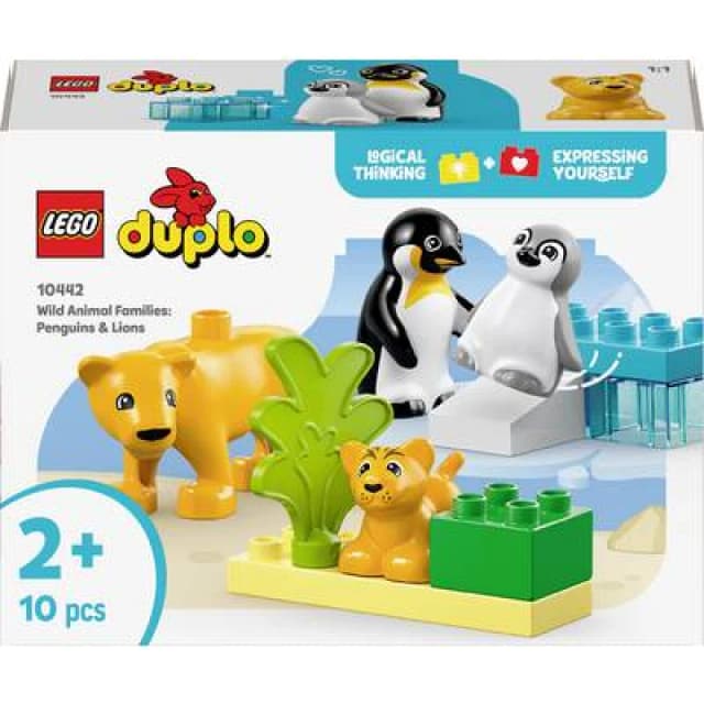 LEGO LEGO DUPLO Wild Animal Families: Penguins & Lions Set 10442