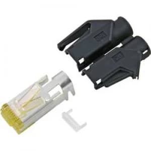 Hirose Electronic RJ45C6A BL RJ45 Plug straight Blue