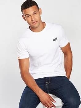 Superdry Orange Label Vintage Embroidered Crew T-Shirt - Optic White, Optic White, Size 2XL, Men