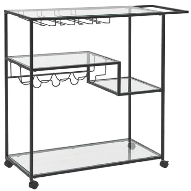 Beliani Kitchen Trolley Marcola Metal Black
