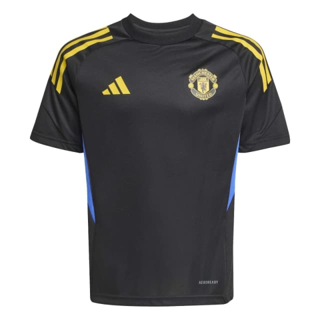 adidas Manchester United Cup Training Shirt 2025 2026 Juniors Licensed Short Sleeve T-Shirts 7-8 Years Black 36501903175