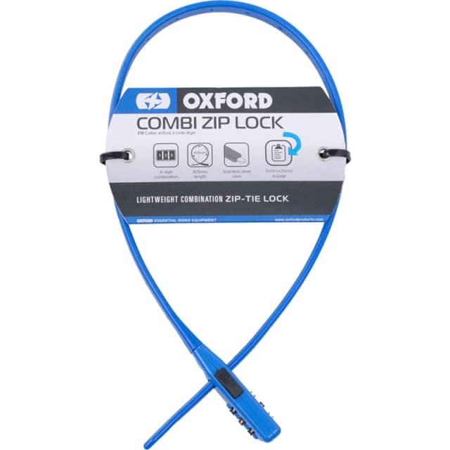 Oxford Combi Zip Lock 470mm Blue Blue